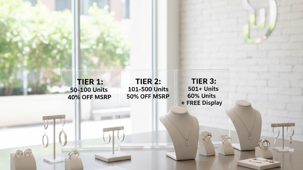 wholesale sterling silver jewelry pricing tiers