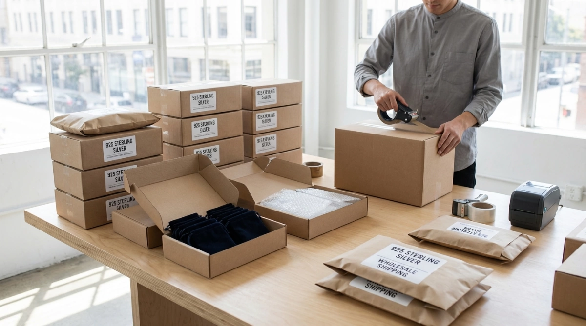 925 sterling silver wholesale shipping and packaging