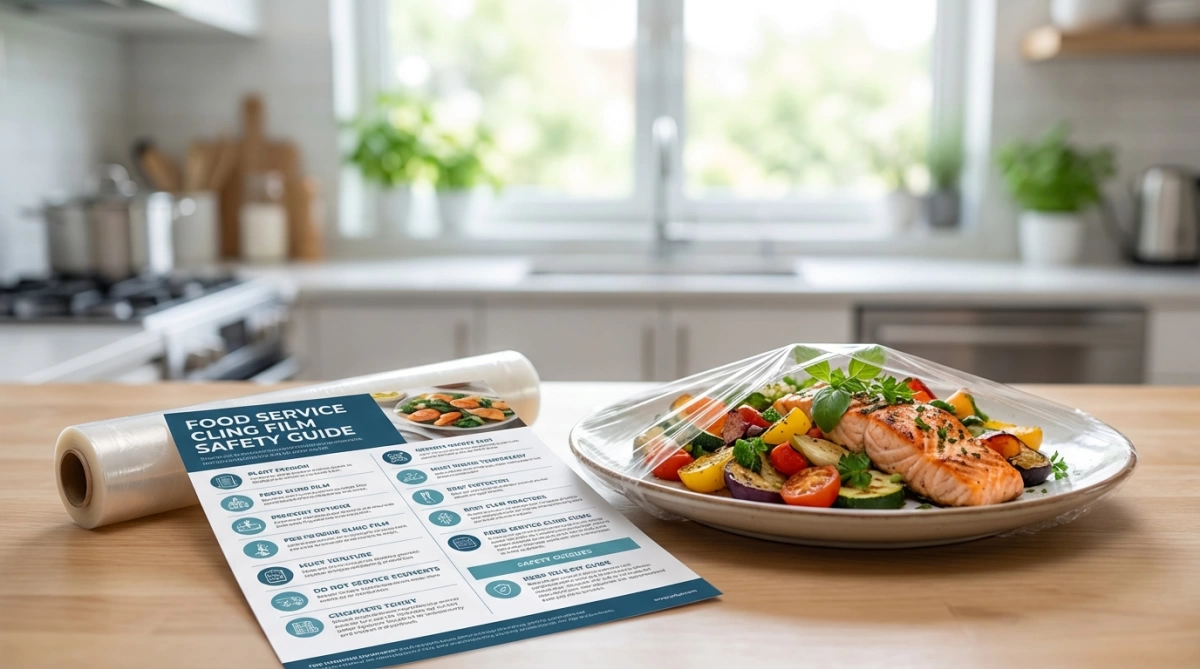 دليل استخدام الفيلم اللاصق لخدمة الطعام للمطابخ المهنية 1 دليل سلامة فيلم الالتصاق لخدمة الطعام