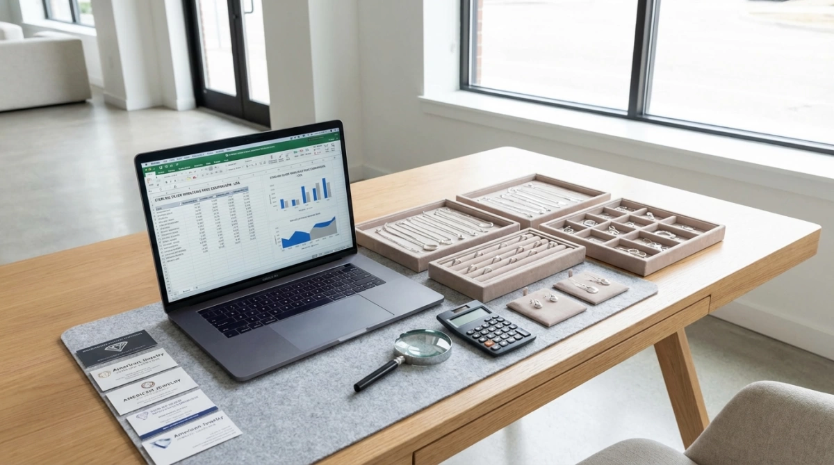 sterling silver wholesale jewelry USA cost comparison