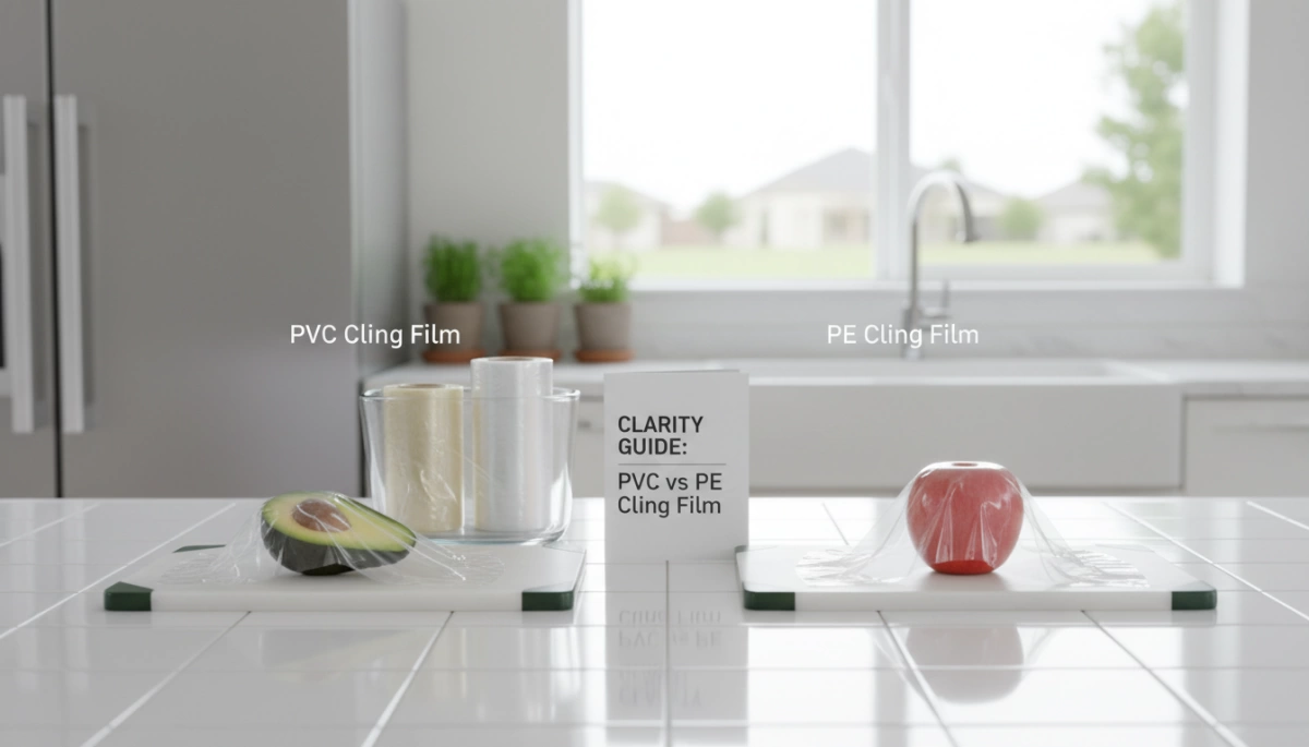 Clarity Guide for Cling Film Professional Buyers Handbook 2 Hướng dẫn độ rõ của PVC so với PE trong màng bọc thực phẩm