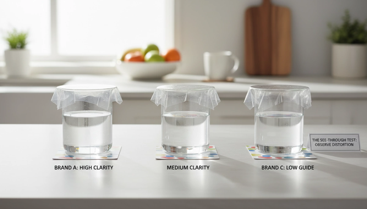 Hướng Dẫn Độ Rõ Ràng cho Sổ Tay Người Mua Hàng Chuyên Nghiệp Bọc Màng Nhựa Dẻo Hướng dẫn kiểm tra độ rõ của màng bọc thực phẩm