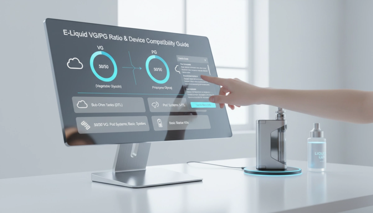 電子菸油怎麼選,電子菸油 E-liquid VG/PG ratios and device compatibility guide