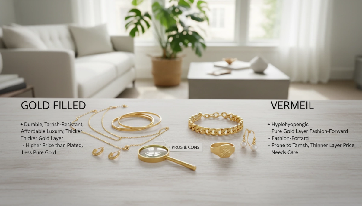 Gold Filled vs Vermeil Guide Differences Durability and Value 3 Gold Filled vs Vermeil Jewelry Pros Cons