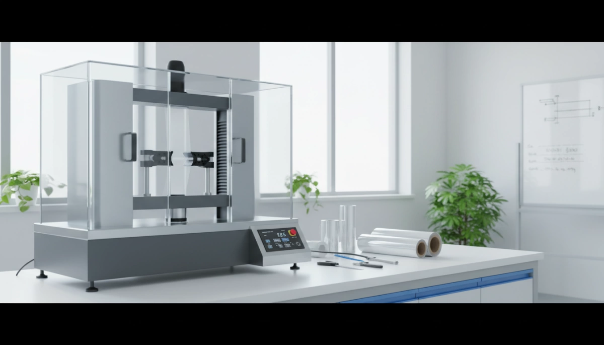 Stretch Test Methods for PE Cling Film and ASTM Standards 2 PE Cling Film Tensile ਅਤੇ elongation Testing