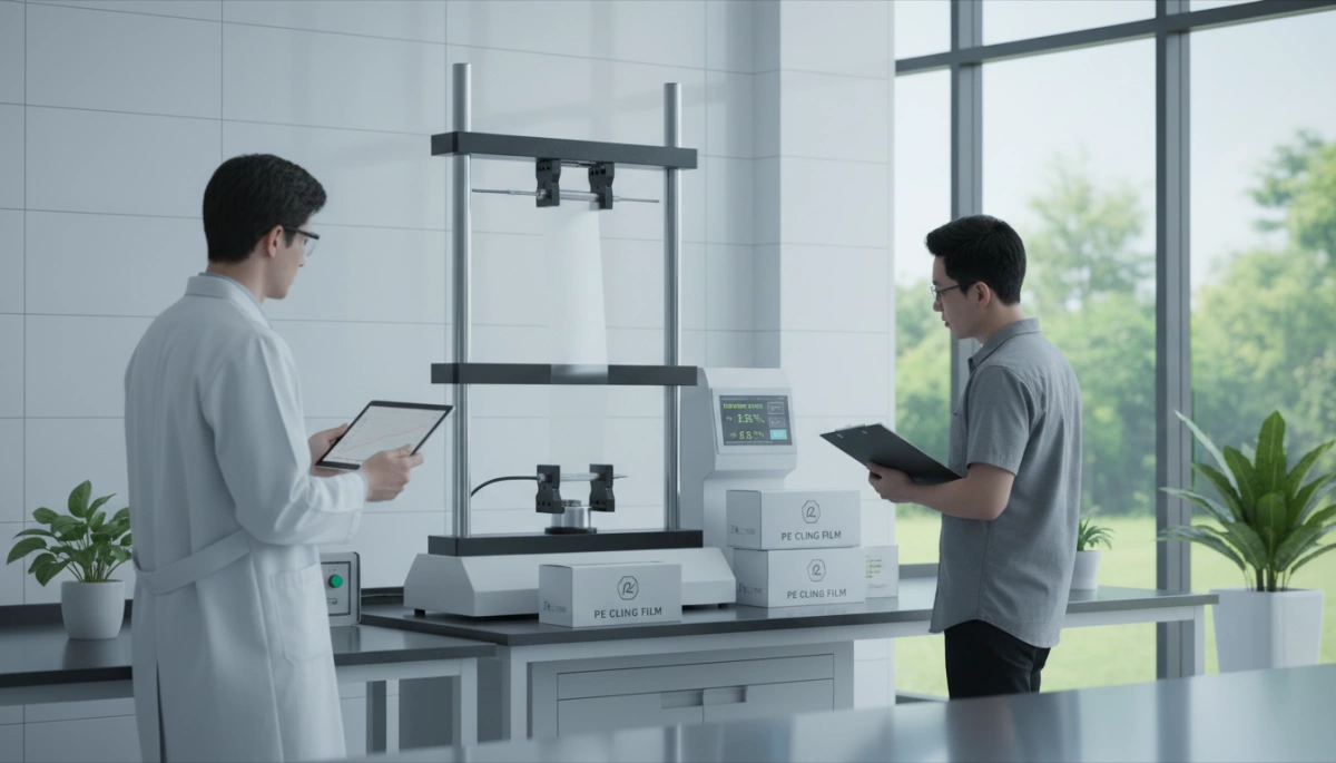 Stretch Test Methods for PE Cling Film and ASTM Standards 1 PEcling Film ਲਈ Stretch Testing ਮਿਆਰ