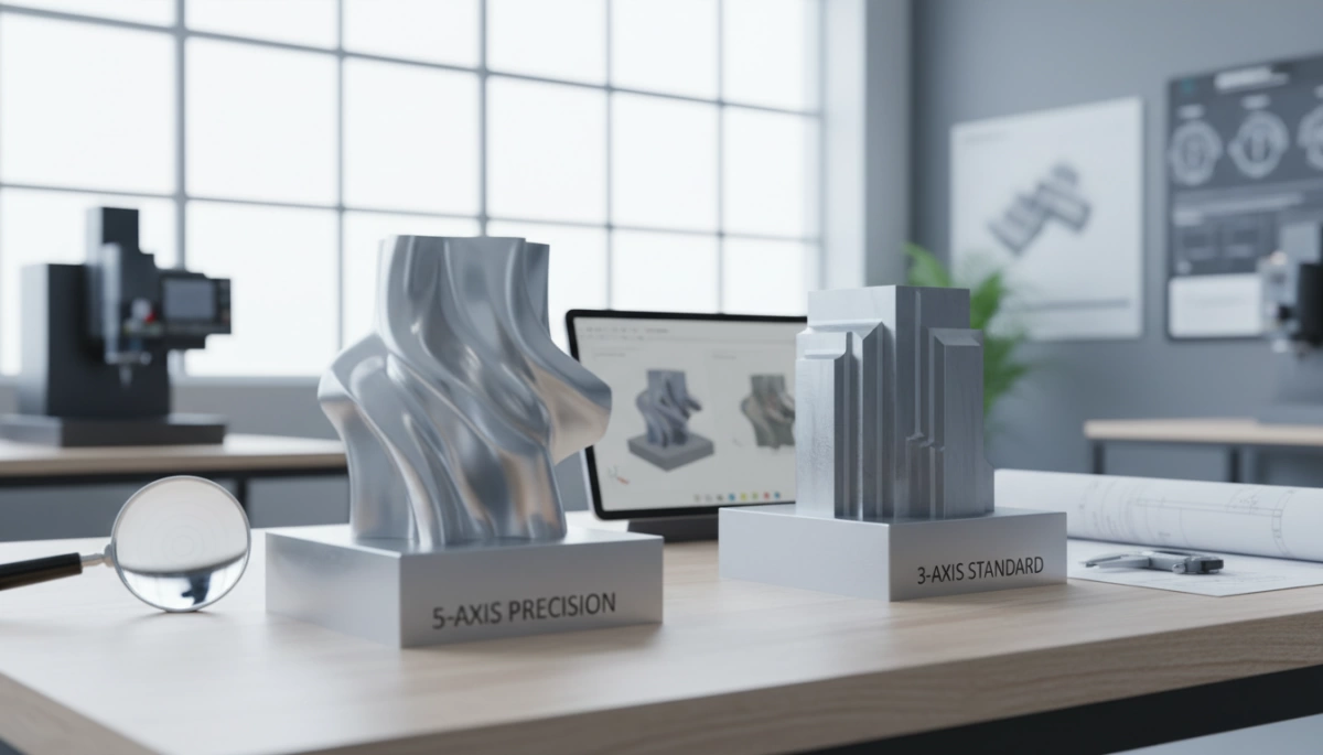 Vergelijking van nauwkeurigheid tussen 5-assige en 3-assige CNC-bewerking