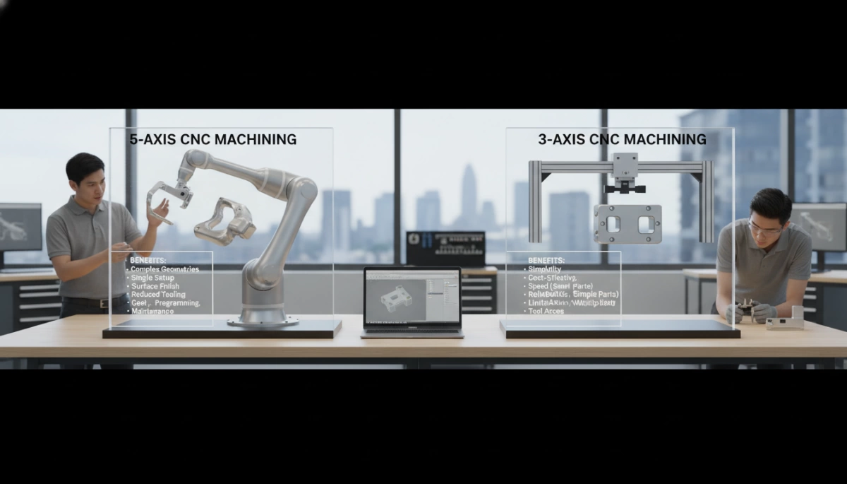 Voordelen en nadelen van 5-assige versus 3-assige CNC-bewerking