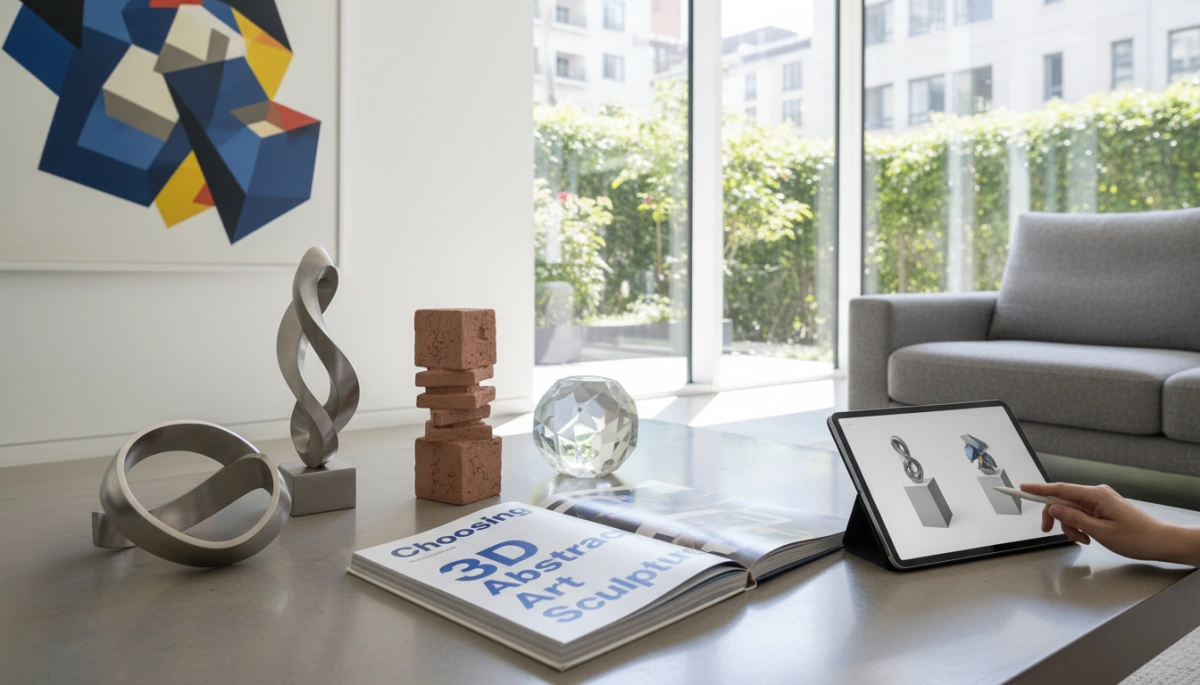 3D-Abstractkunstskulptur Leitfaden Moderne Stile und Materialien 2 Auswahl des Leitfadens für 3D-Abstractkunstskulptur