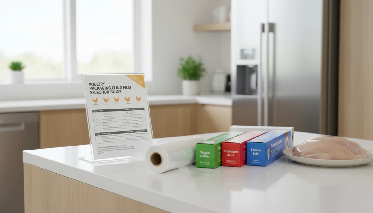 Poultry Packaging Cling Film Guide for Fresh Eco Safe Wrap 2 Guia de Seleção de Filme Transparente para Embalagem de Aves