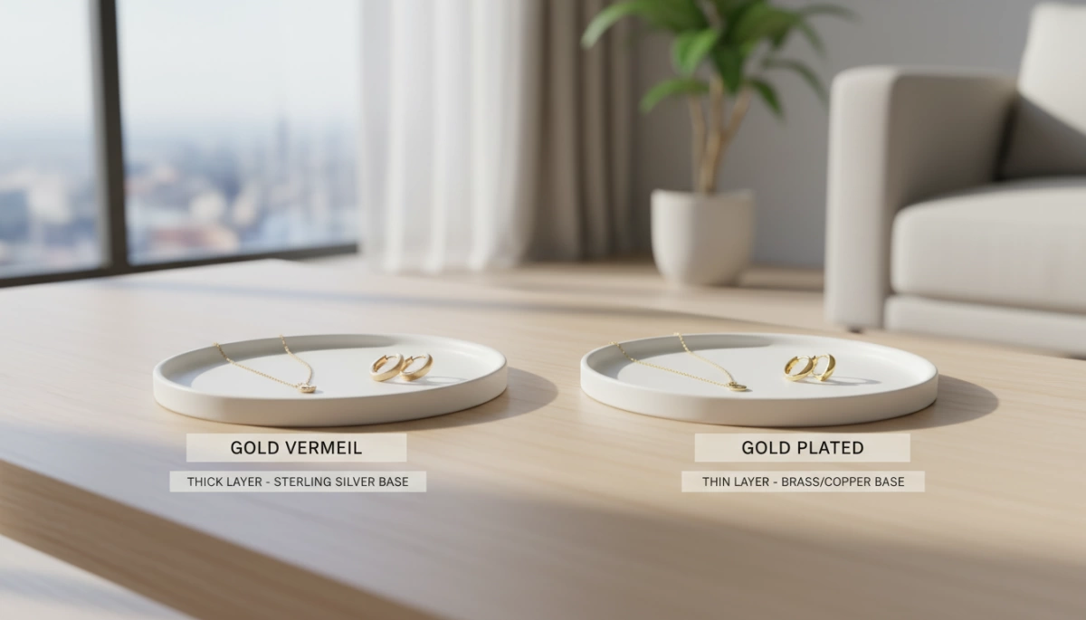 What Is Gold Vermeil Jewelry? 2 Gold Vermeil vs Gold Plated Jewelry Comparison