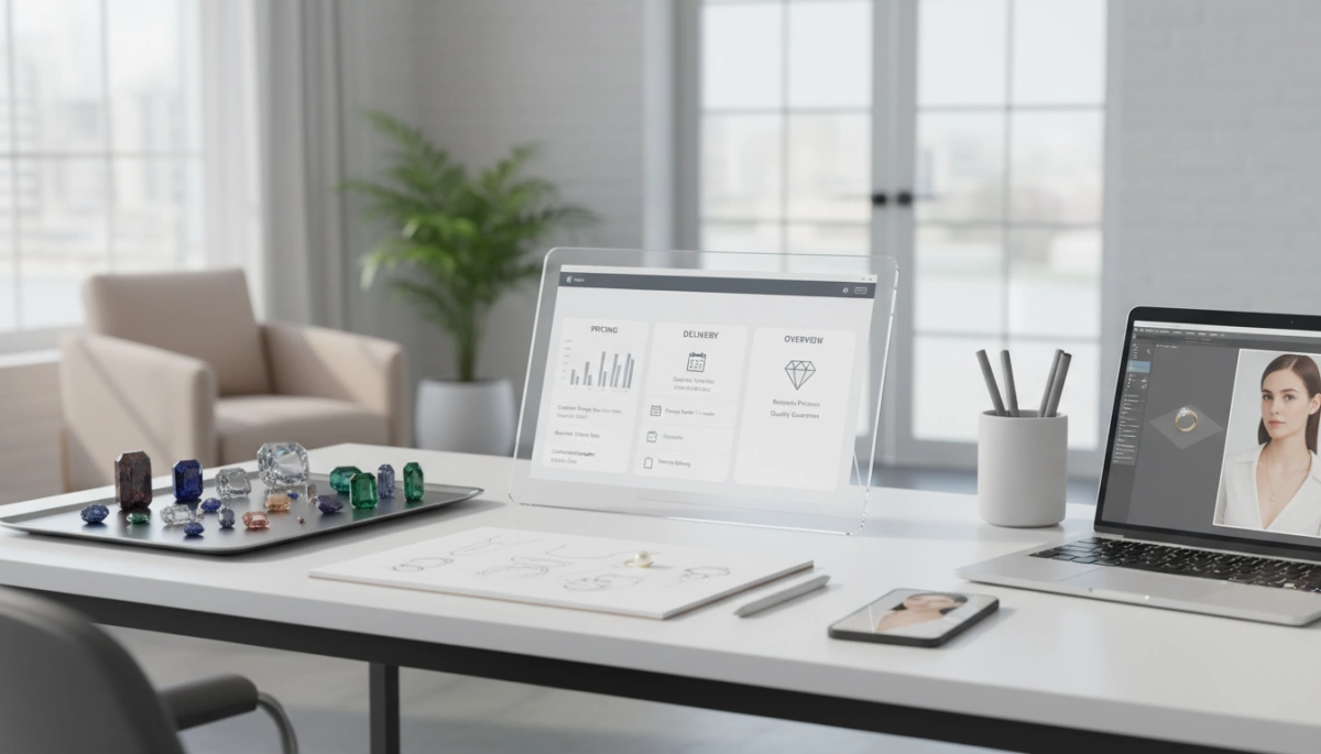 custom jewelry design pricing delivery overview