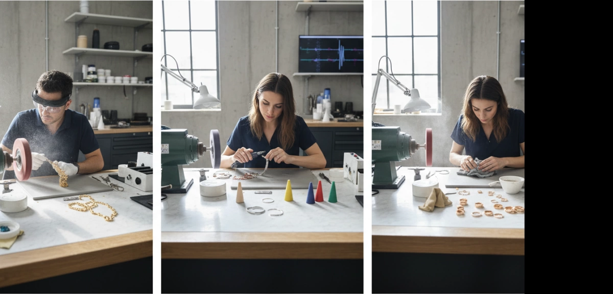 Why Jewelry Polishing Matters 3 jewelry polishing techniques by material type