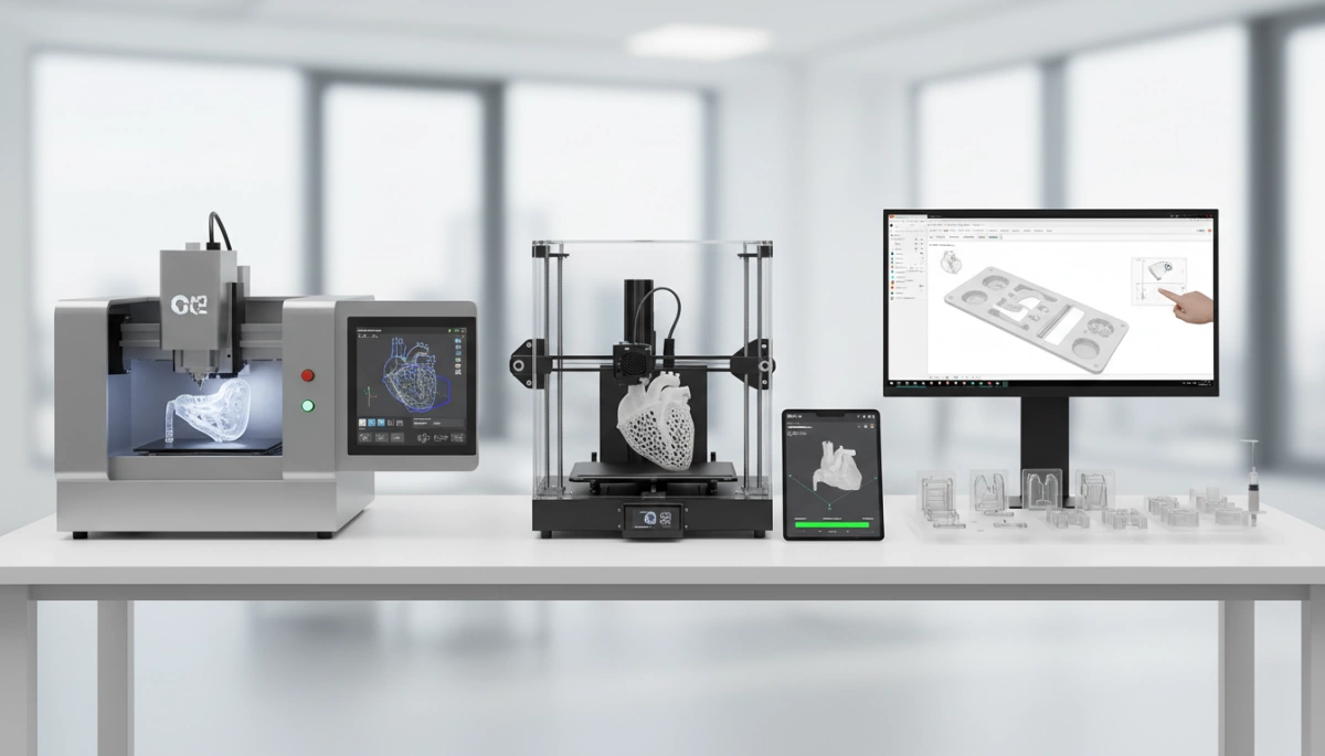 医療機器プロトタイプのCNCと3Dプリントおよび金型