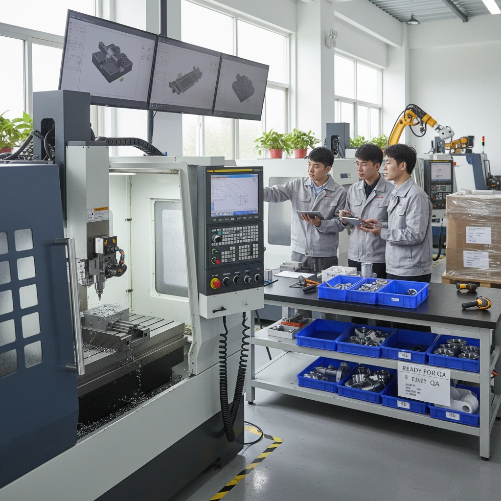 Processo de pedidos de usinagem CNC personalizada na China para o exterior