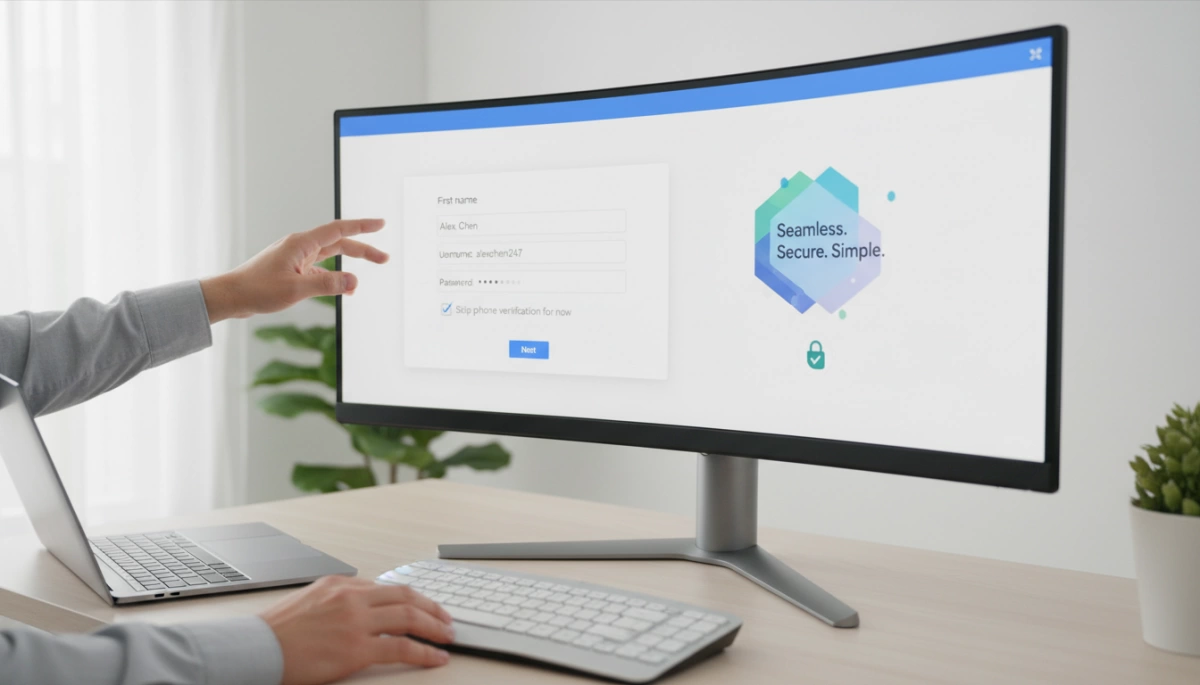 Gmail account creation without phone verification