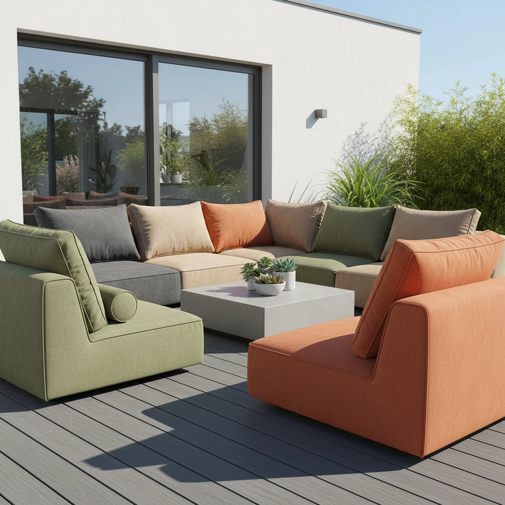 Modular Outdoor Lounge Cushion Options