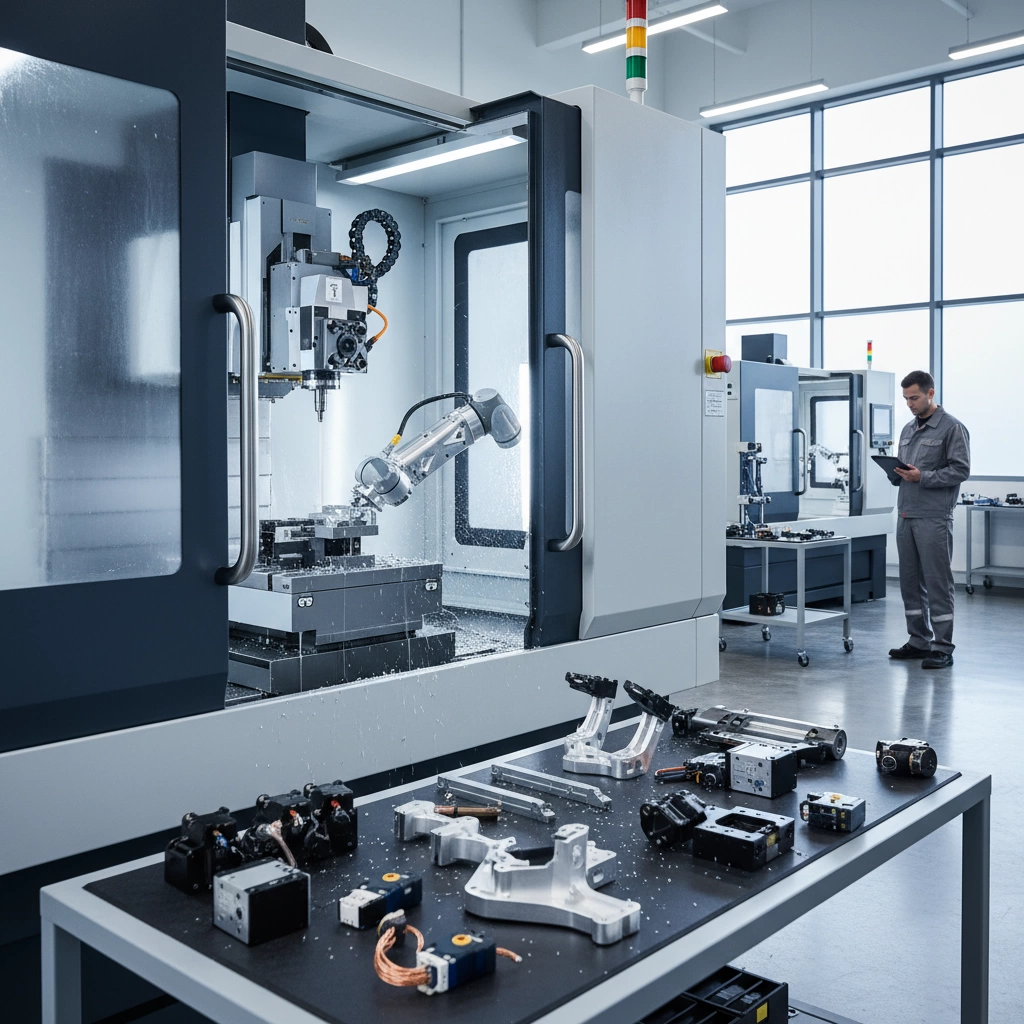 Precision CNC machining for machinery and robotics