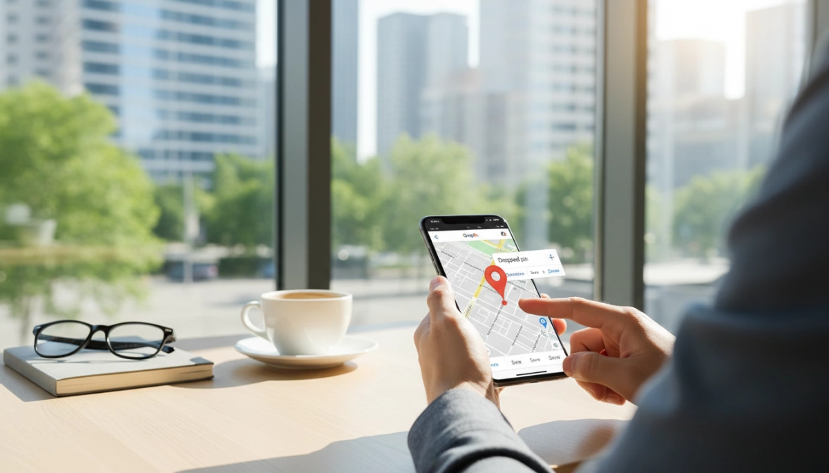 how to use dropped pins on google maps