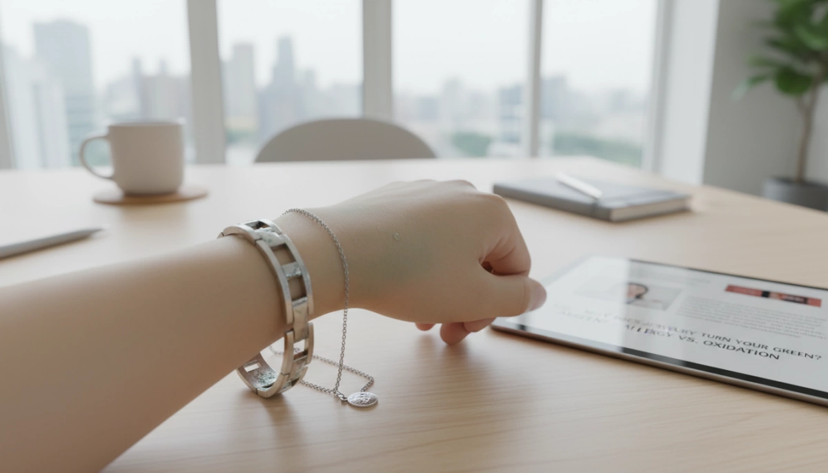 Why Does Jewelry Turn Skin Green Causes and Solutions 1 why does jewelry turn skin green allergy