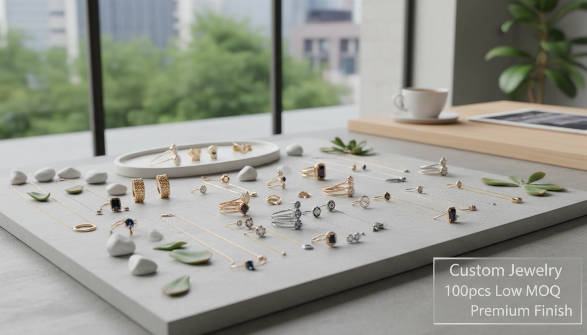 Understanding Low MOQ in Custom Jewelry Production 3 Custom Jewelry 100pcs Low MOQ Premium Finish