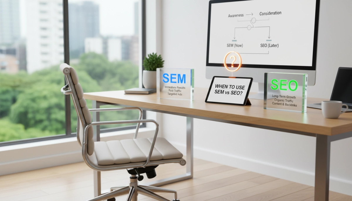 When to Use SEM vs SEO for Marketing