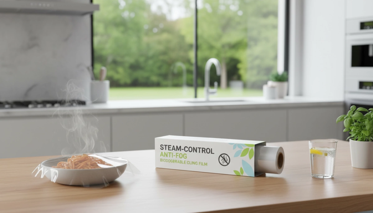 Steam-Control Anti-Fog Cling Film Guide for Clear Fresh Food Packaging 4 ਸਟਿੰਮ-ਕਾਬੂ ਅੰਟੀ-ਫੋਗ ਬਾਇਓਡਿਗਰੇਡੇਬਲ ਚਿਂਗ ਫਿਲਮ