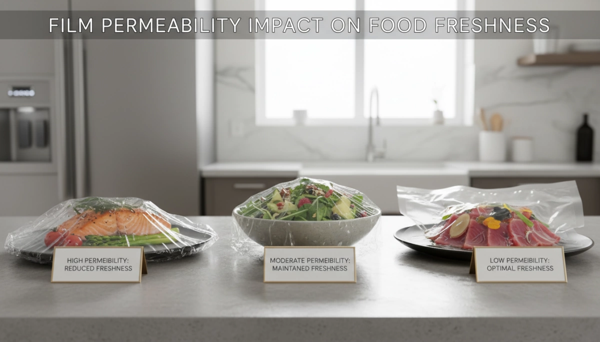 Film Permeability and Food Freshness for Longer Shelf Life 2 Impact de la pénétrabilité du film sur la fraîcheur des aliments