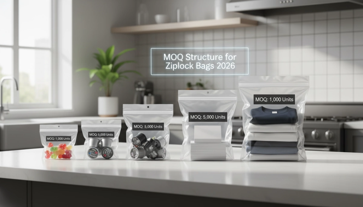 Verstehen der MOQ-Struktur für Ziplock-Beutel: Ein Leitfaden für Käufer MOQ Structure for Ziplock Bags 2026