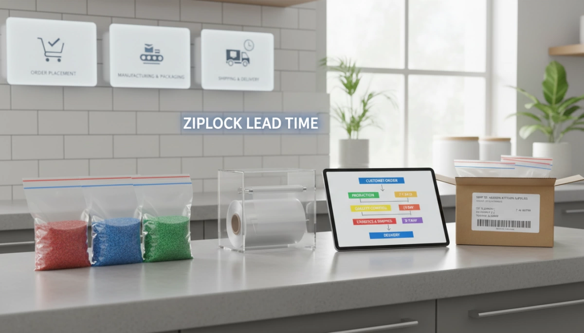 Estrutura de Lead Time para Pedidos de Sacos Ziplock Explicada Claramente Processo de Tempo de Lead para Pedido de Saco Ziplock