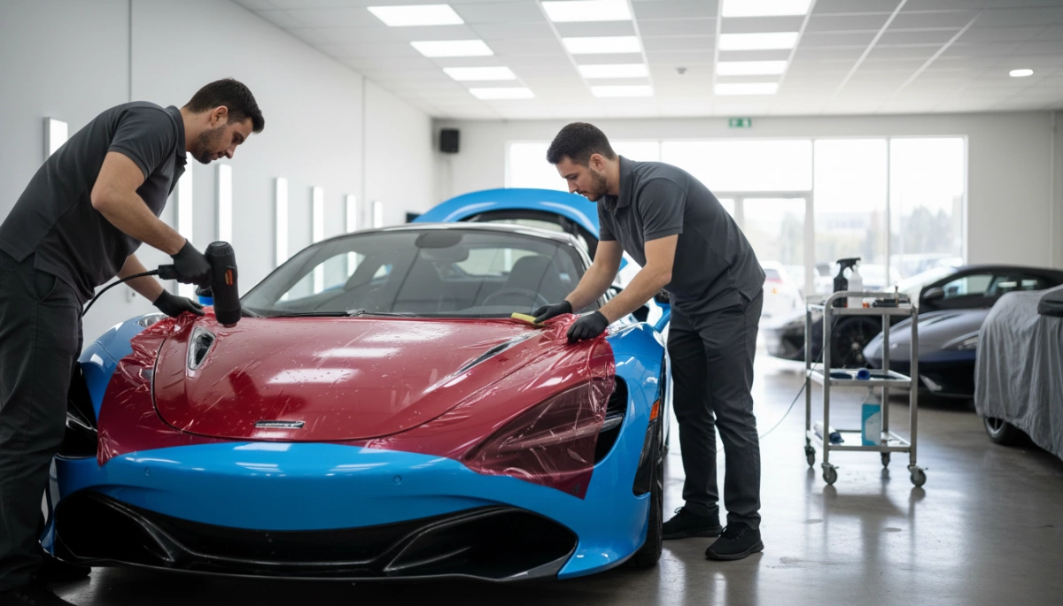 color PPF car installation process