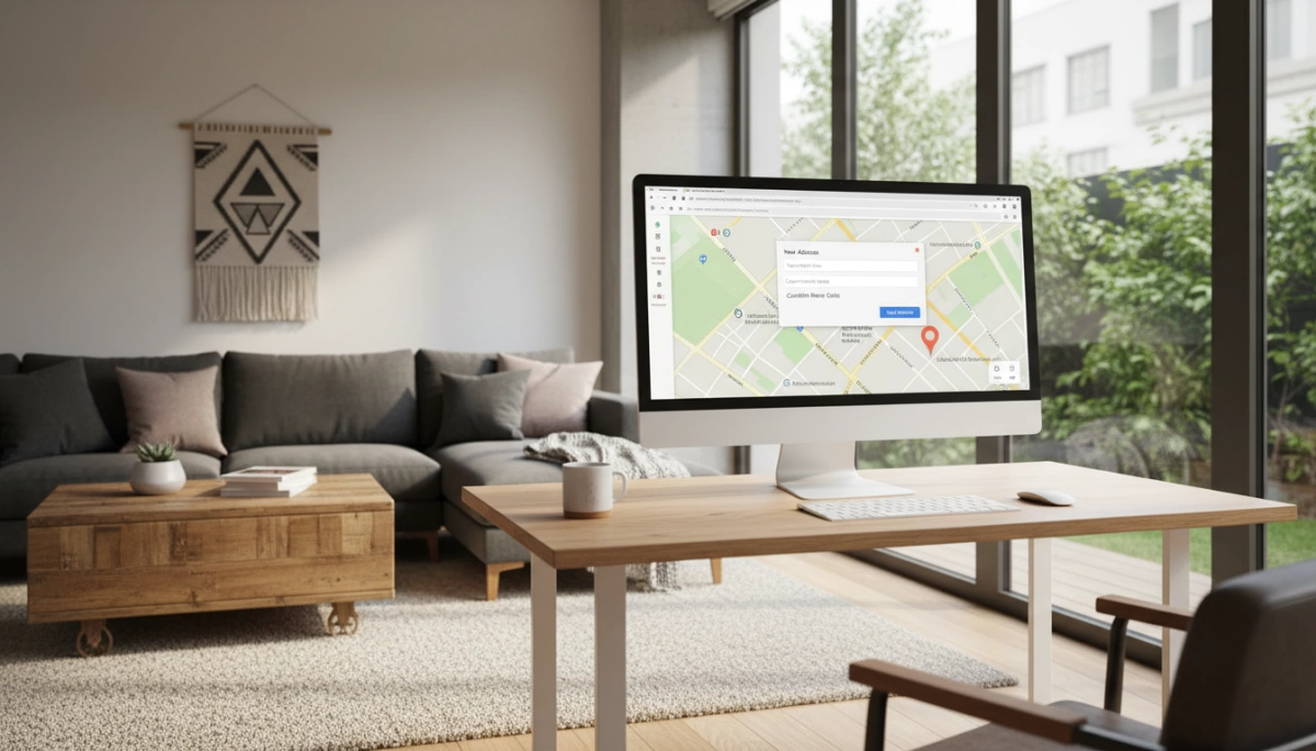 change home address google maps desktop