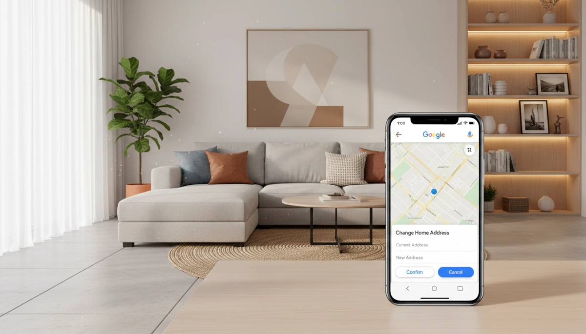 change home address google maps mobile