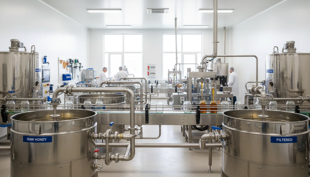 Equipo de procesamiento de miel de acero inoxidable