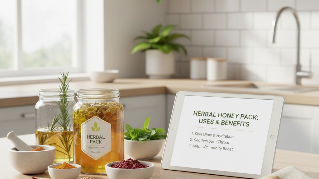 Usos y beneficios del paquete de miel herbal