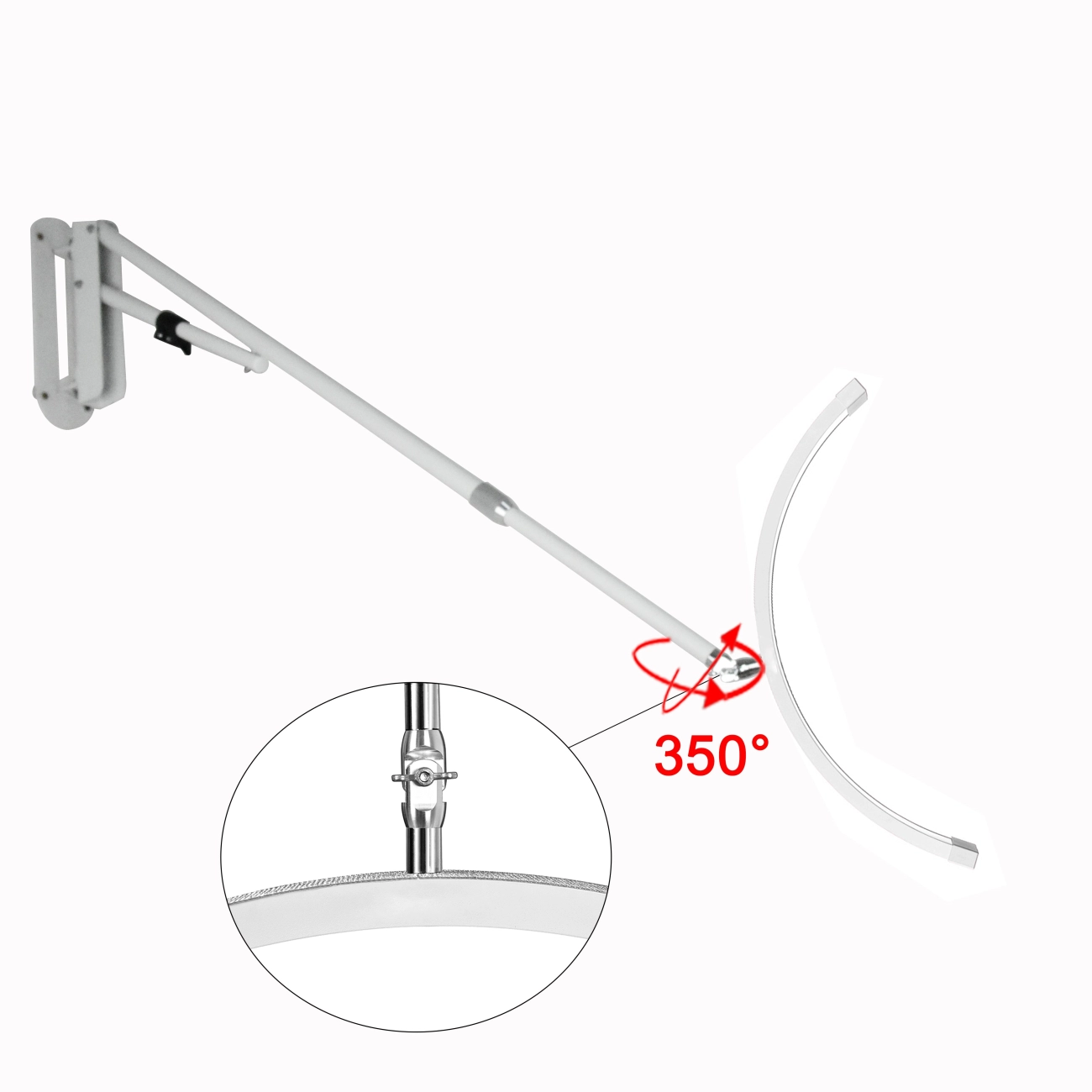 Specifiche Tecniche della Luce LED a Mezza Luna per Ciglia