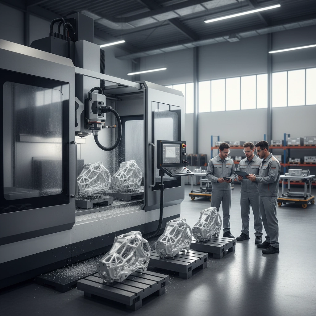 Služby obrábění s 5 osami pro hliníkové a nerezové díly 2 Obrábění s 5 osami pro letecké díly z hliníku