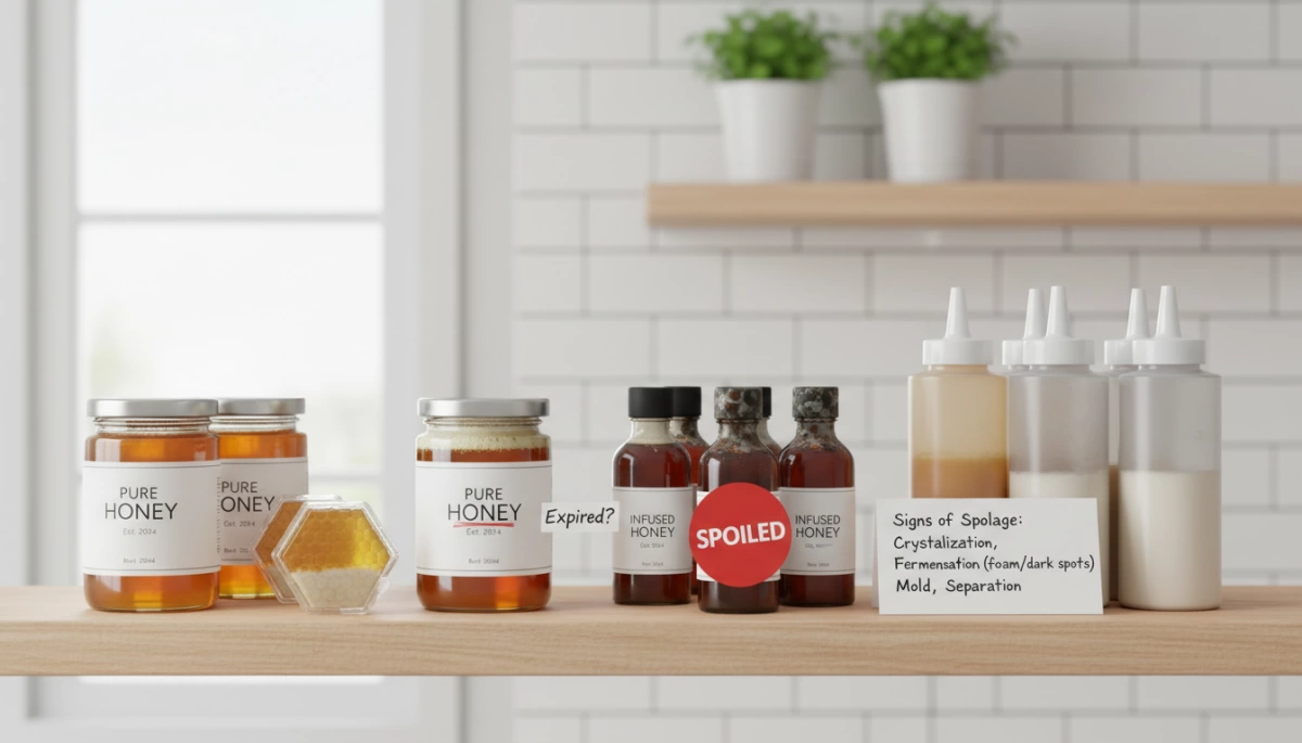 Vida útil de las bolsitas de miel y signos de deterioro