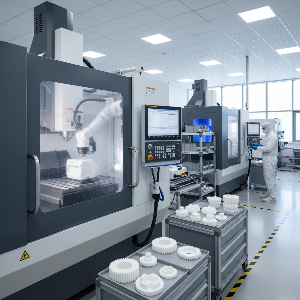 자동화 의료 포장을 위한 맞춤 CNC 플라스틱 가공 2 자동화 및 의료용 맞춤 CNC 플라스틱 부품