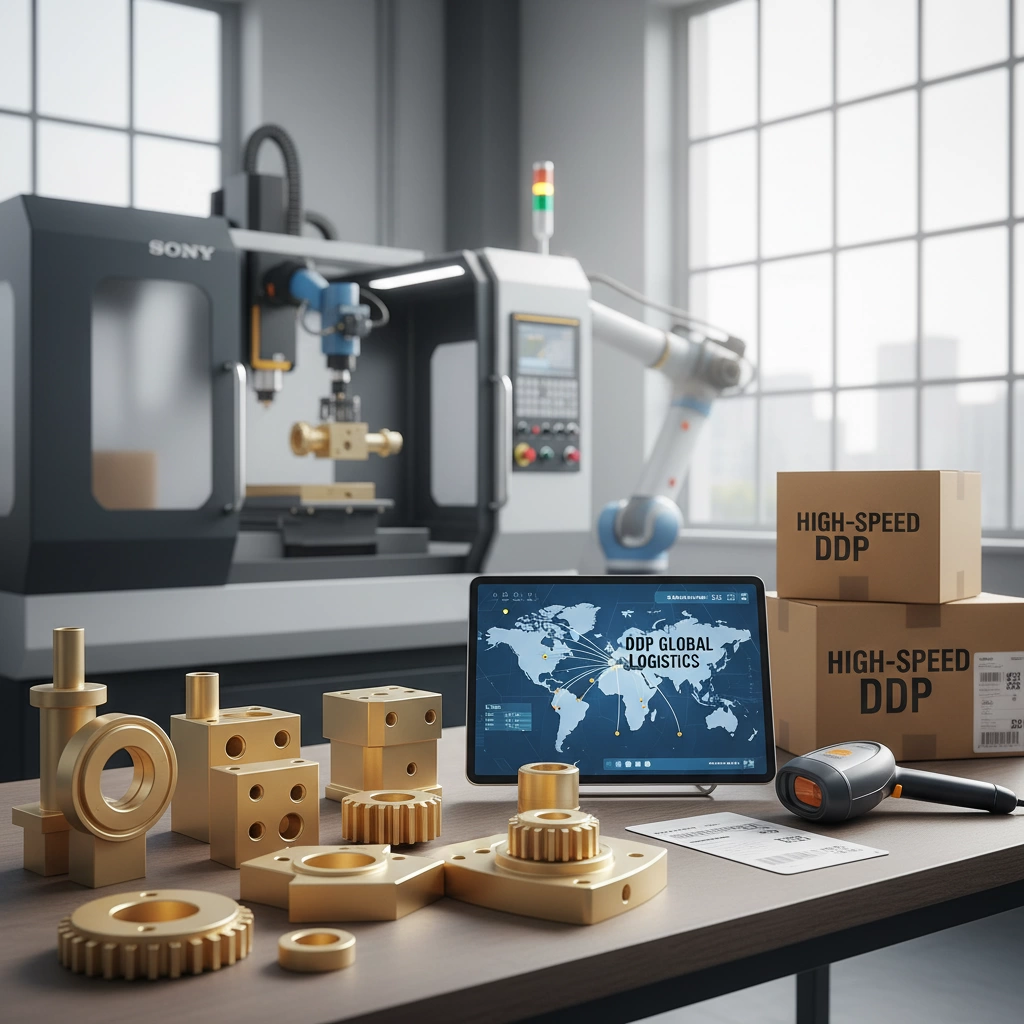 Free Cutting Brass C360 CNC Machining for High Speed Production 3 CNC Brass Machining High-Speed DDP Global Logistics