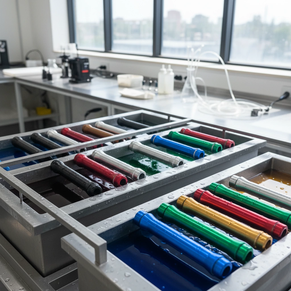 Custom CNC Aluminum Jump Rope Handle Anodizing