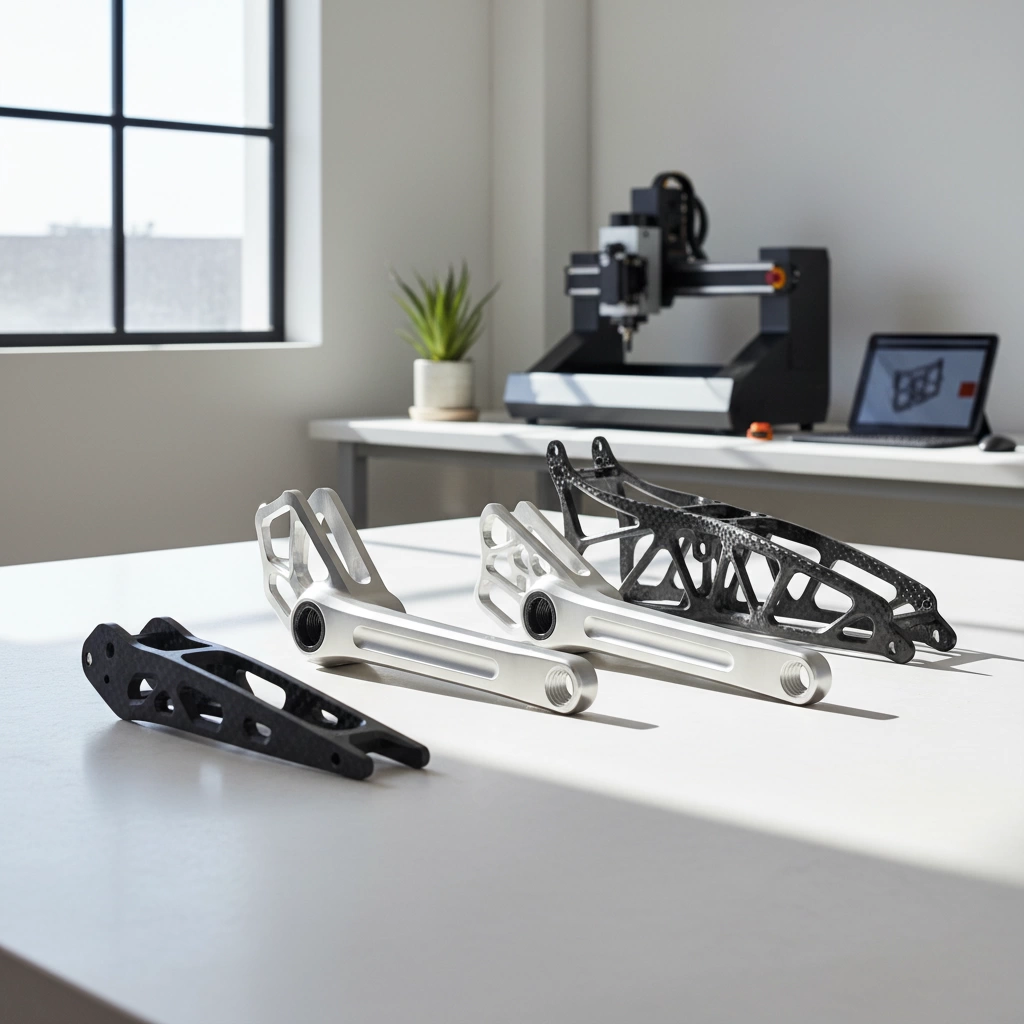 CNC Machined Lightweight Lattice Sports Parts