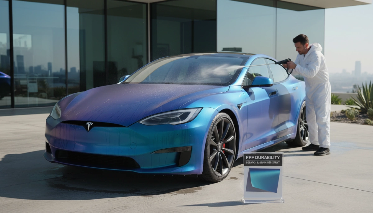 रंग-इन्फ्यूज़्ड पीपीएफ रैप टिकाऊपन लाभ