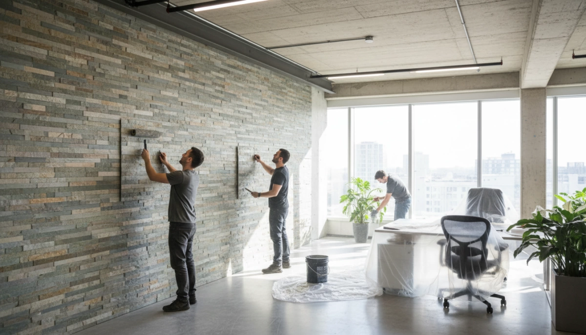 تركيب قشرة الحجر الرقيقة المرنة بالجملة