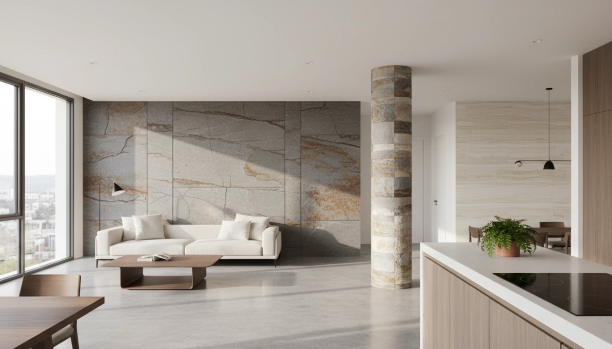 تطبيقات ألواح غشاء الحجر الحقيقي المرن