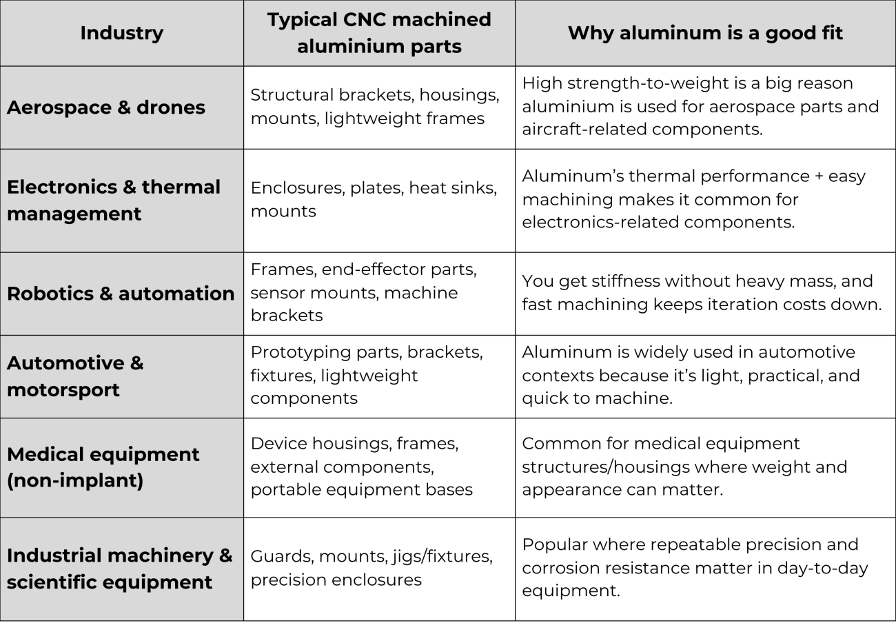 Aluminum 6082 CNC machining benefits Europe
