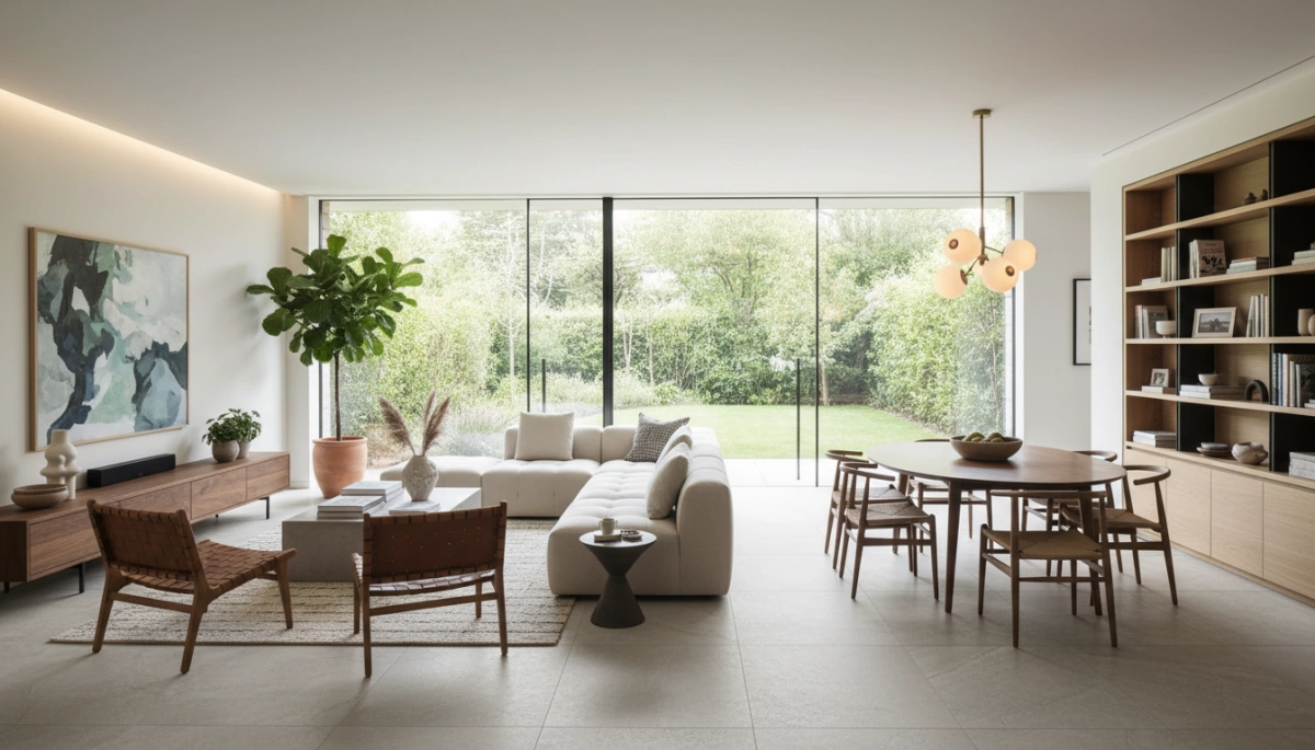 Steinoptik Porzellanfliesen Innendesign