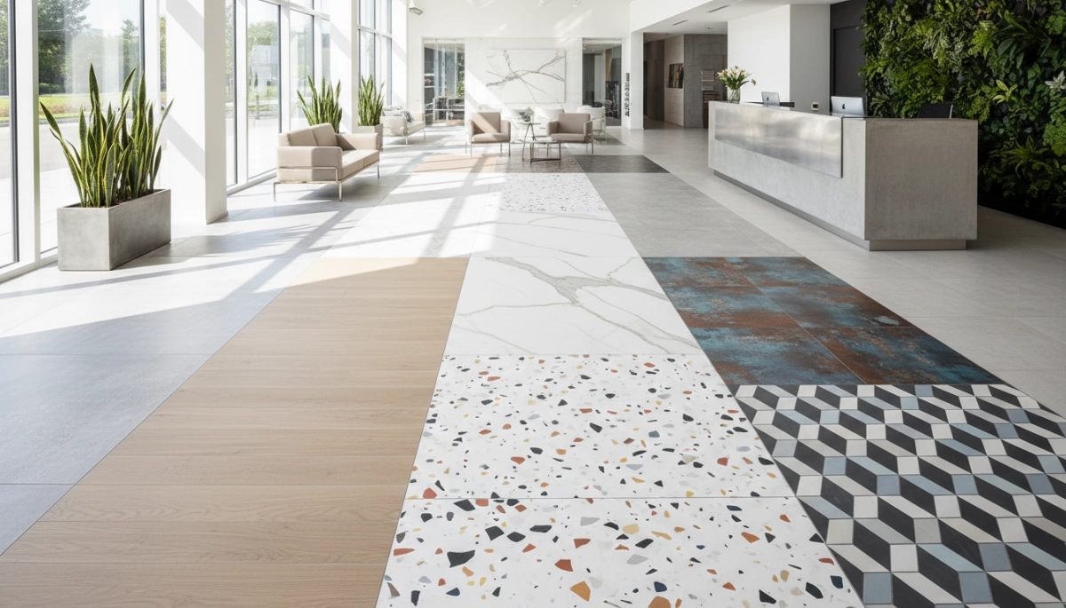 Designstile für Fliesen aus porzellanischer Qualität