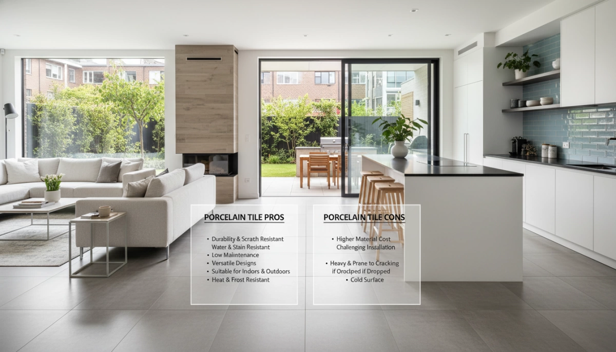 تطبيقات إيجابيات وسلبيات بلاط الخزف