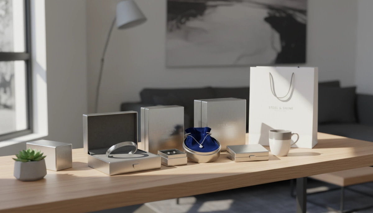 luxury stainless steel jewelry packaging ideas